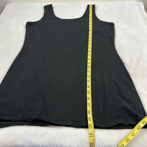 Cut Loose Women's Size XL Basic Stretch Cotton Tank Solid Black Casual Basic - Picture 7 of 7